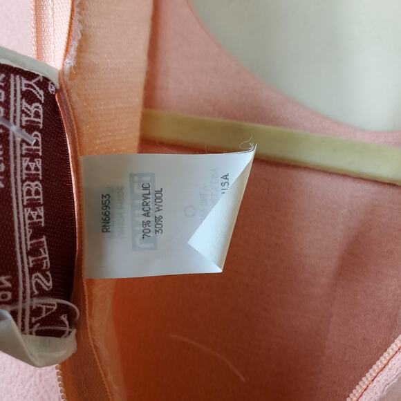 Vintage Castleberry Pink Wool/Knit Classic 1990's Dress in Pink Size 12 - Picture 10 of 12